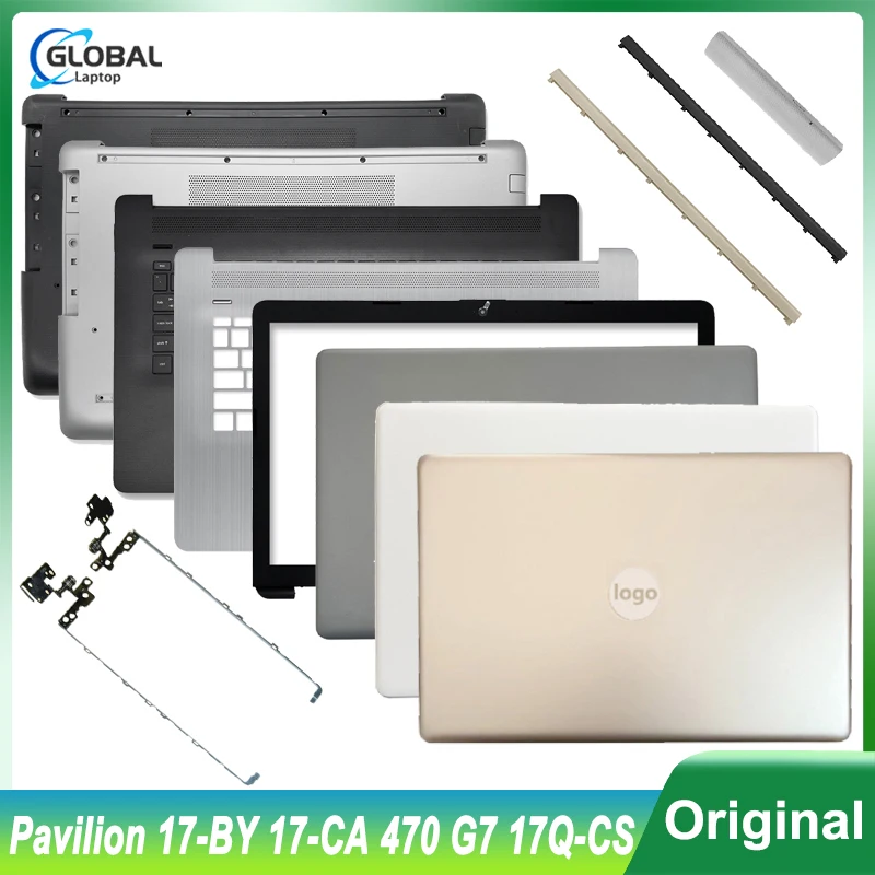 

New For HP Pavilion 17-BY 17-CA 470 G7 17Q-CS TPN-I133 Laptop LCD Back Cover Front Bezel Palmrest Bottom Case Hinges DVD Top Lid