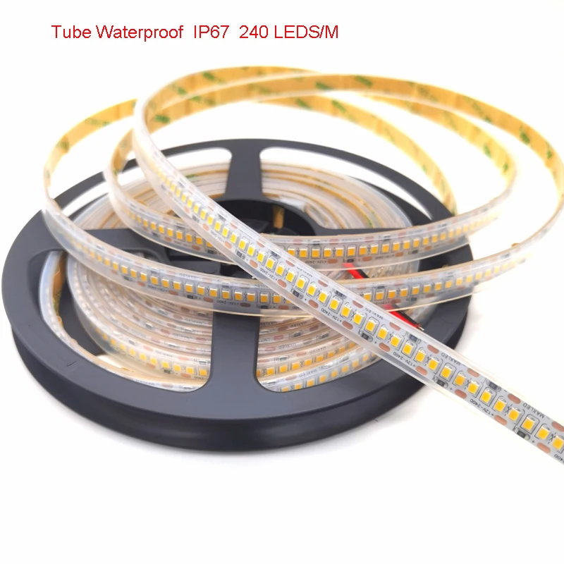 5m Waterproof  LED Flexible Strip 624 Leds/m 420 Leds/m 480 leds/m 240 led/m 12v 24v 3000k 4000k 6000k LED Linear Tape IP67 IP30