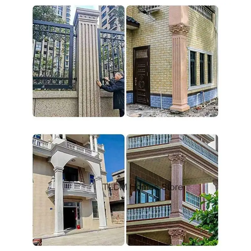 Thickened Column Mold Roman Villa for Gate Square Cement Column Mold Light Luxury Square Decorative Building Roman Column Mold