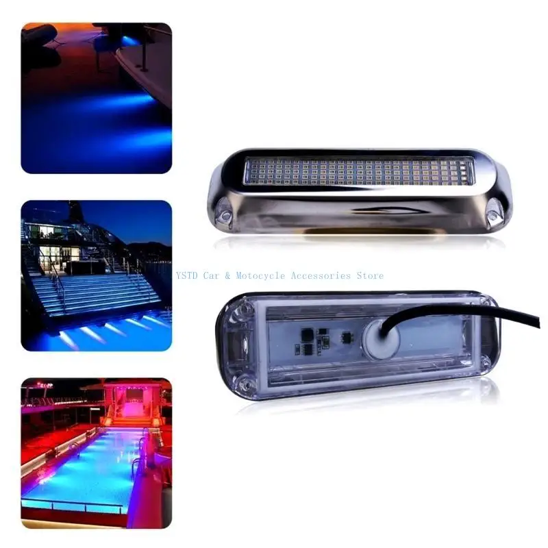 L5BC Underwater Light 120 LEDs DC10-30V Marine Speedboat Boat Light Navigations Light