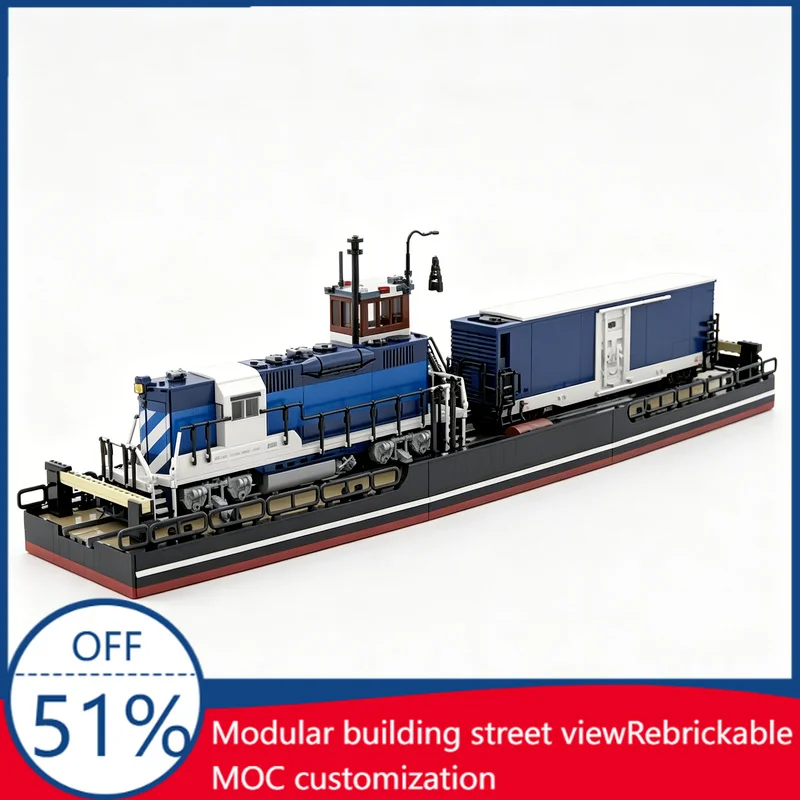 

2243 PCS Customize MOC Railroad Ferry Ship Model Building Blocks Assembly Educational Toy Birthday Christmas Gift For Children