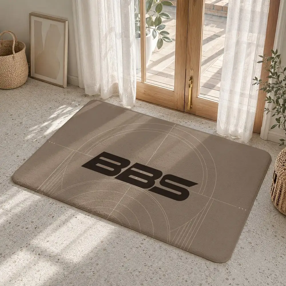 High-performance design B-BBS Autotechnik Floor Mat Non-slip Foot Rug for Entryway Hallway Kitchen Rugs Bedside Mats Home Decor
