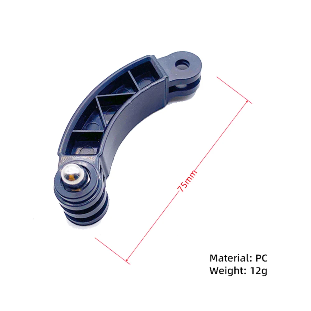 7.5cm Extension Rod Helmet Pole Mount For GoPro Hero 13 12 11 10 9 8 7 5 Insta360 SJCAM AKASO DJI Osmo Action Camera Accessories