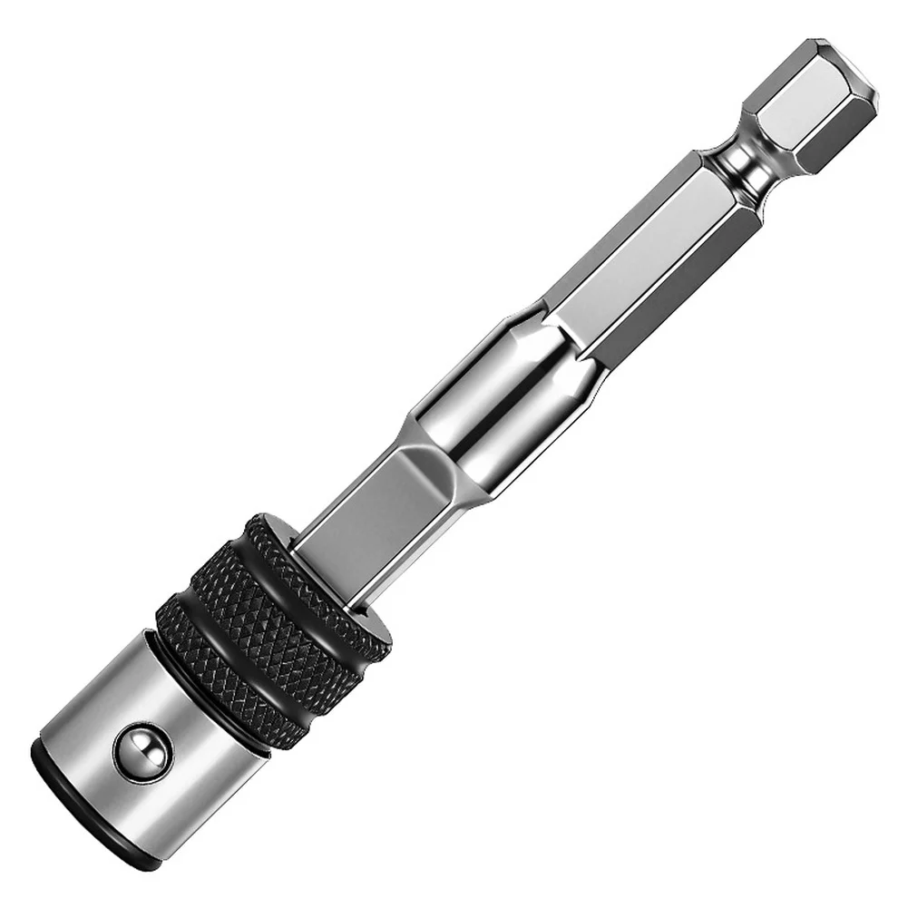 6.35mm Hex Shank Drill Bit Extension Rod High Concentricity Quick Change Carbon Steel Adapter For For Multi Function Power Tools