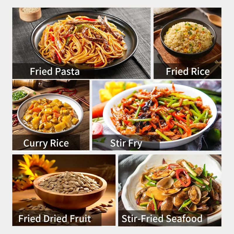 

Коммерческое кухонное электрическое оборудование, автоматическая интеллектуальная фритюрница для жареного риса, вок, машина для приготовления пищи вок с кастрюлей для раковины