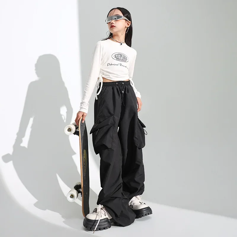Girls' Jazz Dance Costume Handsome Japanese Street Dance Performance Costume Set Children's Hiphop Show Stage Trend