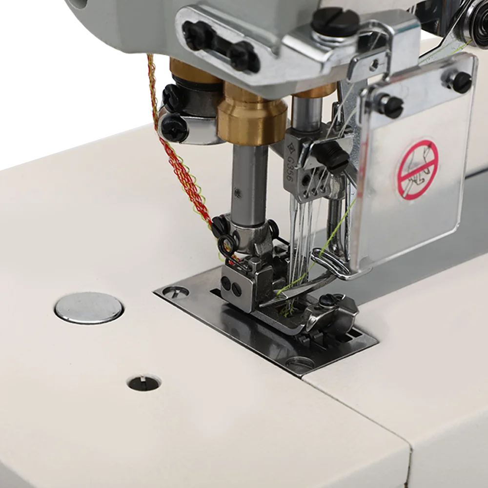 500A High Speed Interlocking Flat Bed Sewing Machine Double Stitch Special Decorative Stitch Sewing Equipment for Garment Factor