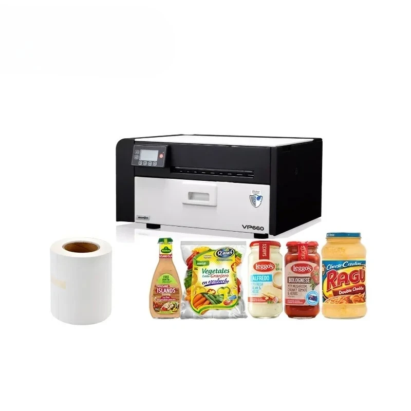 

Roll To Roll Digital Color Vinyl Label Sticker Printer And Automatic Roll Paper Die Cutting Machine For Sticker Labels