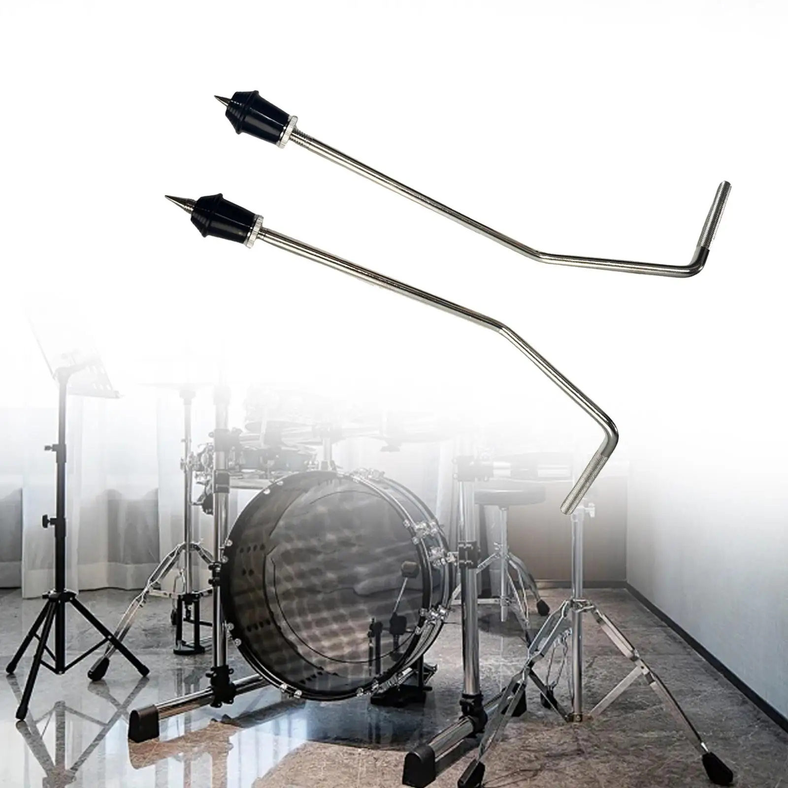 

2x Bass Drum Legs Drum Stand Drum Part Drummer Percussionist Floor Tom Legs