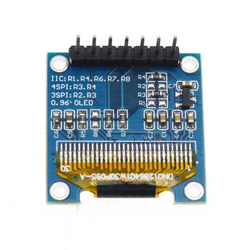 1-5 pces 0.96 "Polegada 7pin interface 128x64 módulo de exibição oled ssd1306 i2c iic spi porta serial tela oled para stm32 c51 DC3-5V