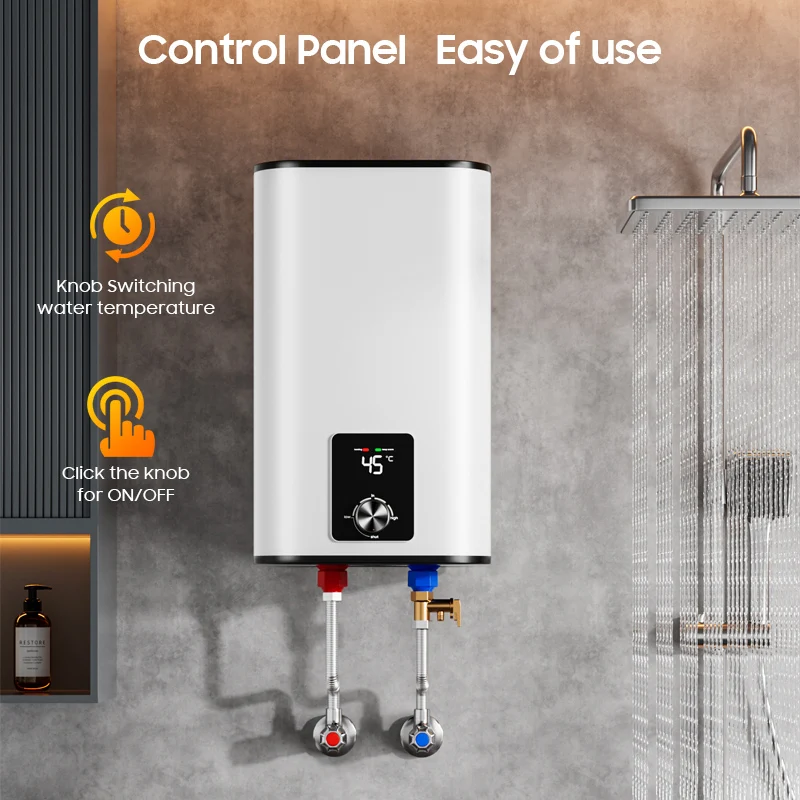 10L-100L 1600W 2000W Tank Geyser Wall-Mounted Storage Electric Hot Water Heaters for Kitchen Bathroom