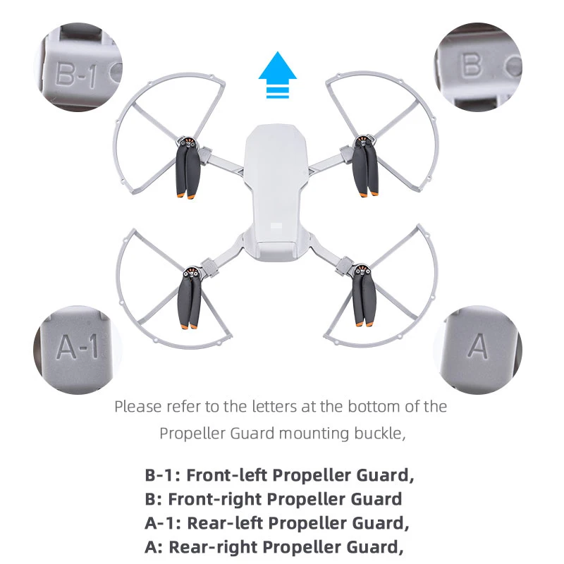 Propeller Protector Guard for DJI Mini 4K/Mavic Mini SE 1 2 Quick Release Propeller Guard Props Blade Wing Fans Accessories