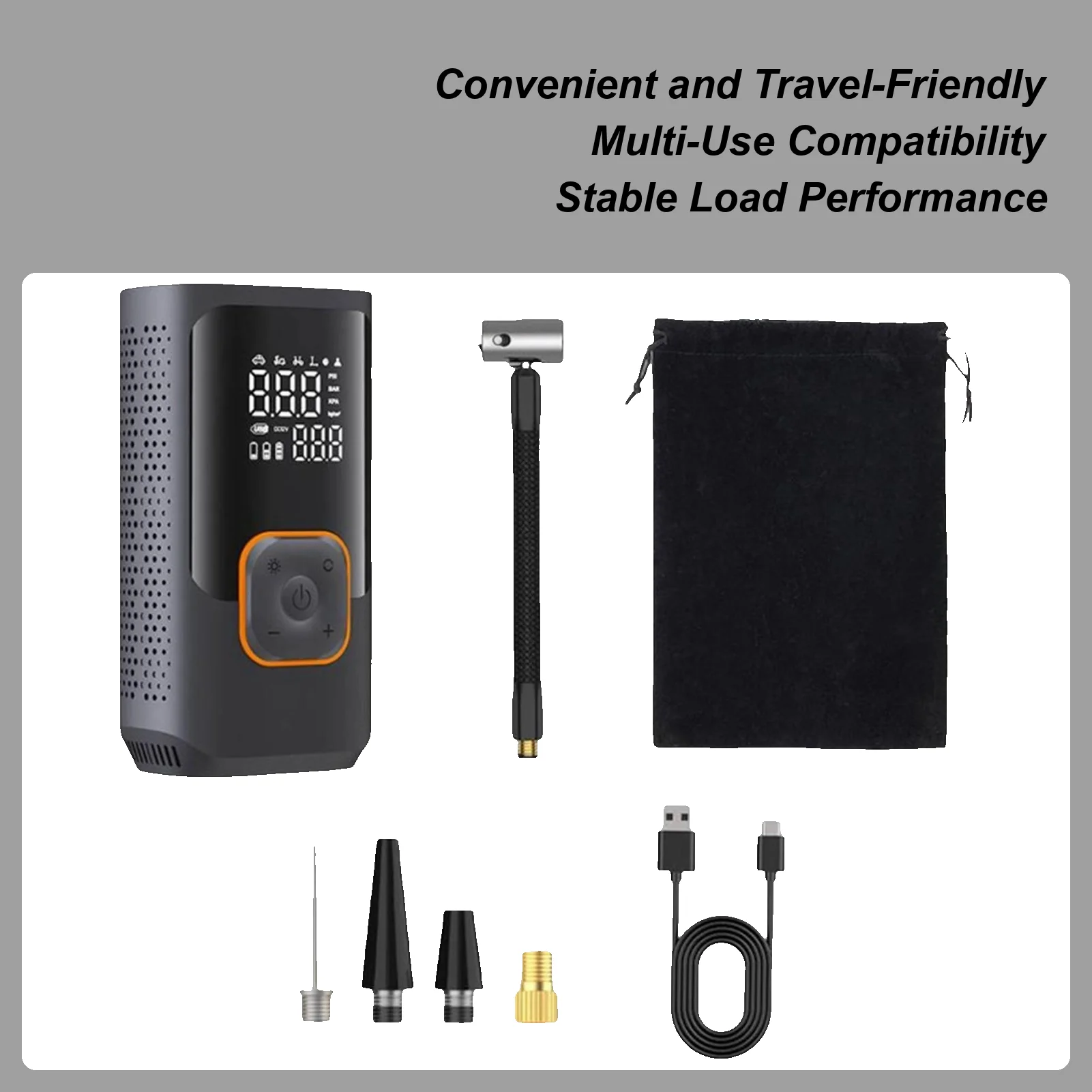 

Портативный насос для накачивания шин, электрический автомобильный насос, инструмент, портативный воздушный насос для трактора, велосипеда, грузовика, мяча, надувные лодки для мотоцикла