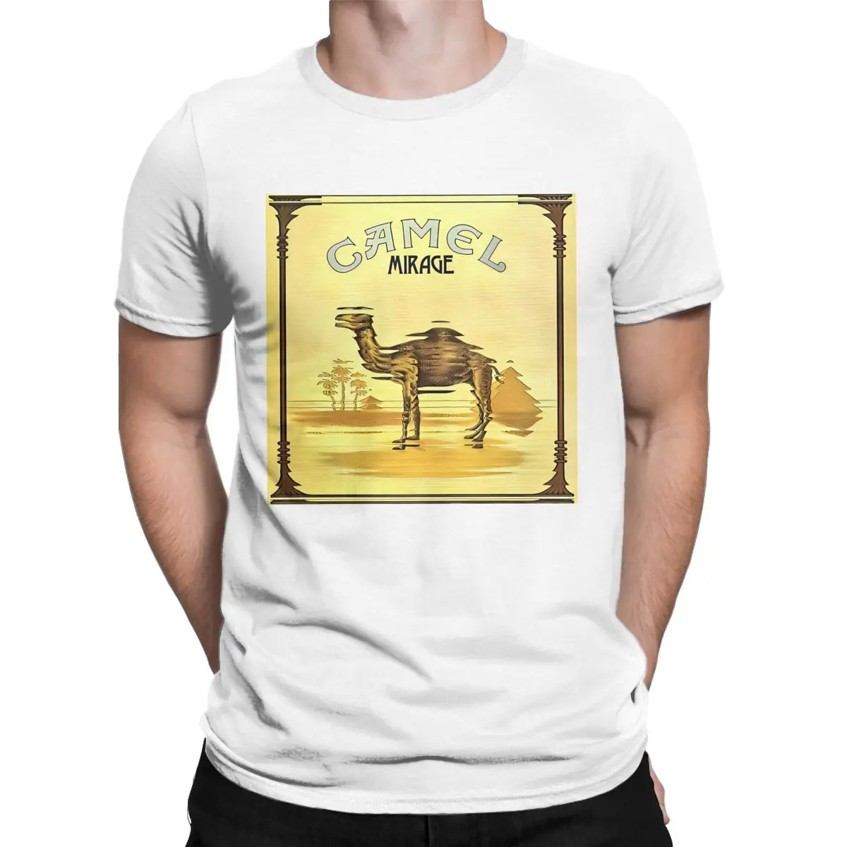 Camels Mirage Band Men's T Shirt Album Music Funny Tee Shirt Short Sleeve Round Collar T-Shirt Pure Cotton Printed Tops