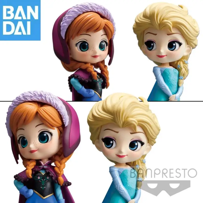 

Original Bandai Namco Banpresto Frozen Qposket Anna Elsa The Snow Queen Ledeno Kraljiestvo Pvc Figure Model Collector Toy Gift