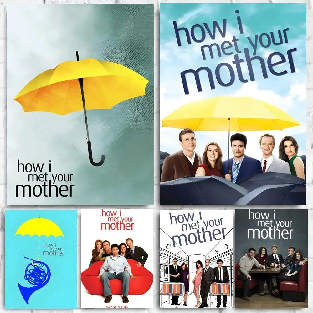 TV Series How I Met Your Mother Poster Self-adhesive Art Waterproof Paper Sticker Coffee House Bar Room Wall Decor