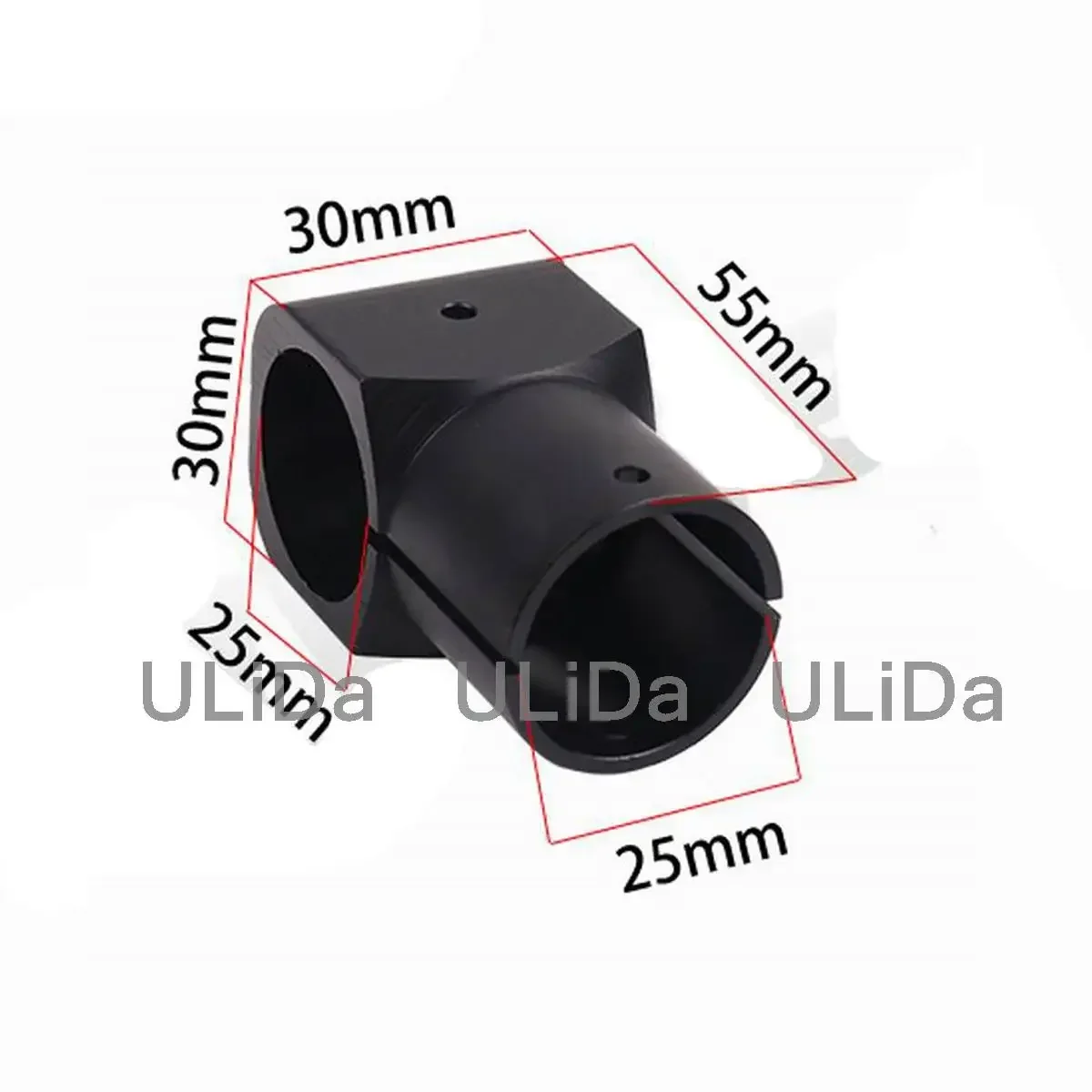 Train d'atterrissage d'avion multi-axes en alliage d'aluminium, trépied à trois canaux, connecteur de tube en fibre de carbone, importateur UAV, 20mm, 25mm, 30mm, 2 pièces