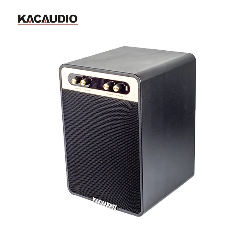 2021 Retro BT-luidspreker Oplaadbare DJ-knopknopluidsprekers met microfoon