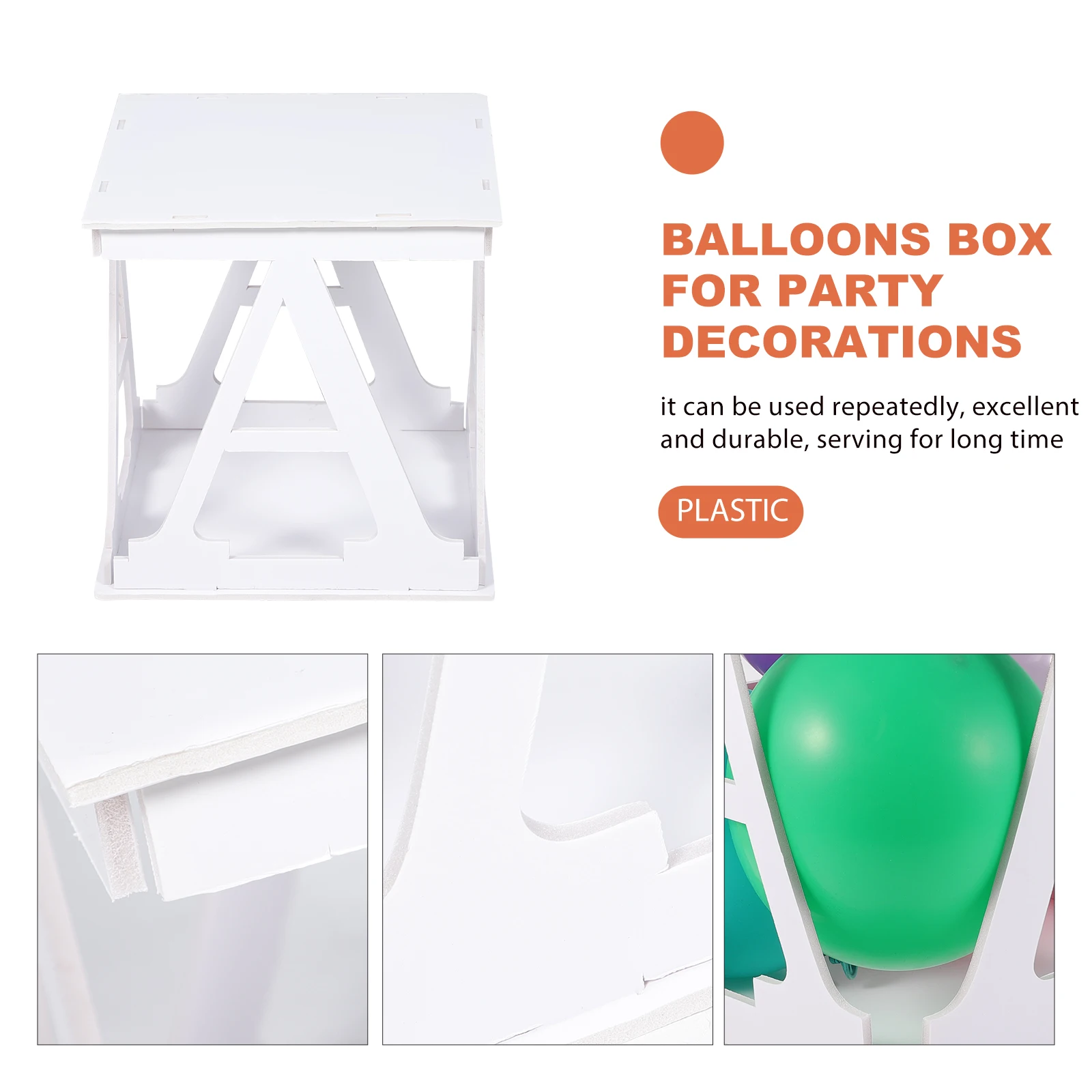 

Balloon Boxes Letter A White Baby Shower Decorations Plastic Frame DIY Party Wedding Balloon Support St First Birthday