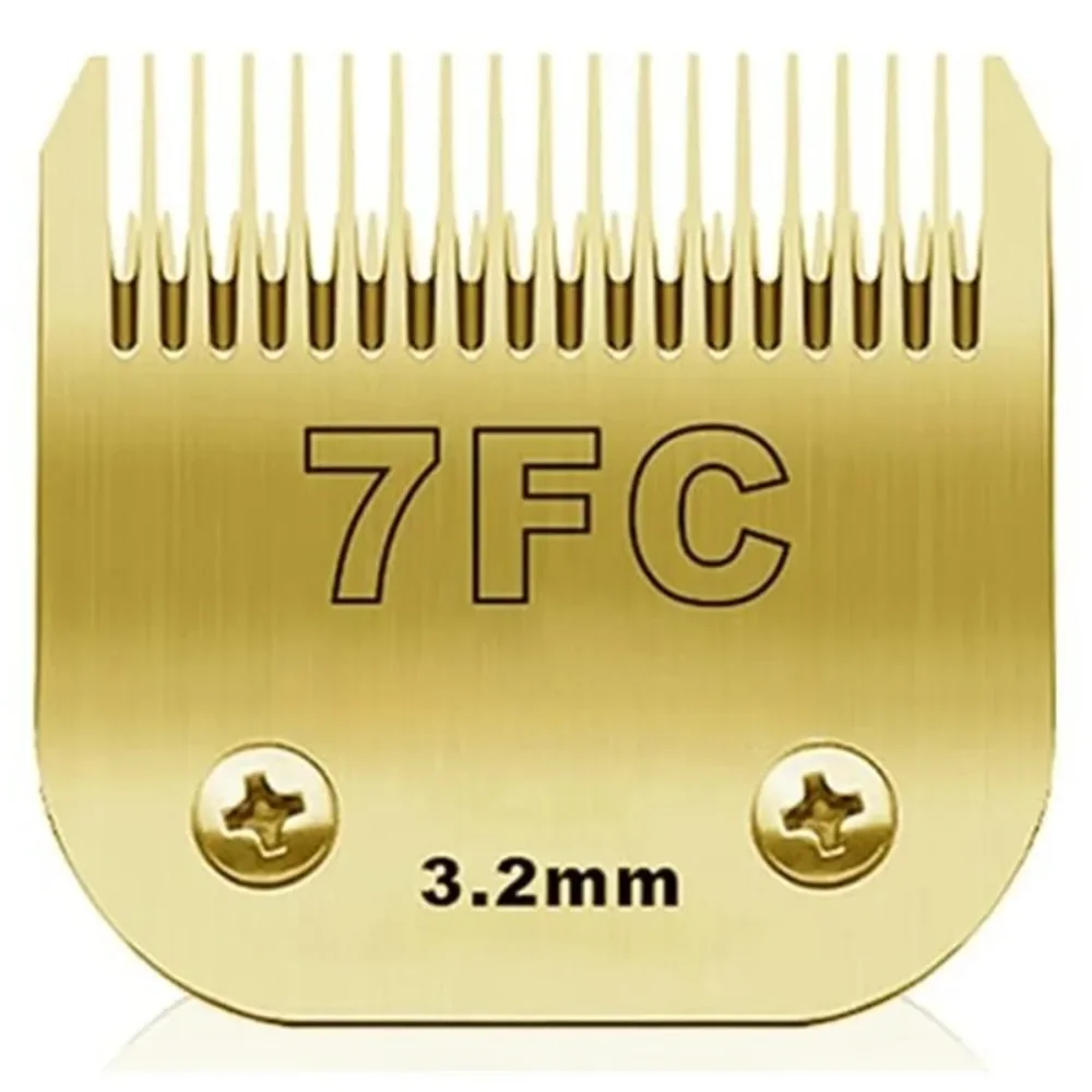 7FC Detachable Pet Dog Clipper Steel Blades Set Compatible with Most Andis AG,AGC,AGP,AGRC,Oster A5,Wahl KM10 Series Clippers