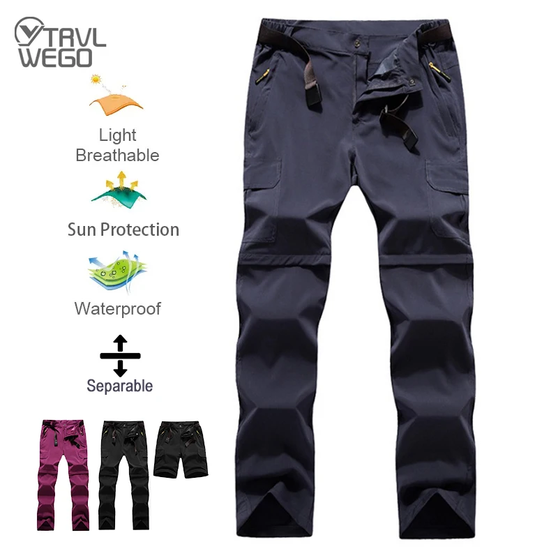 Trvlwego Liebhaber Sommer Wander hose Outdoor leichte taktische Multi-Pocket abnehmbare Camping Angeln Cargo Shorts Hosen