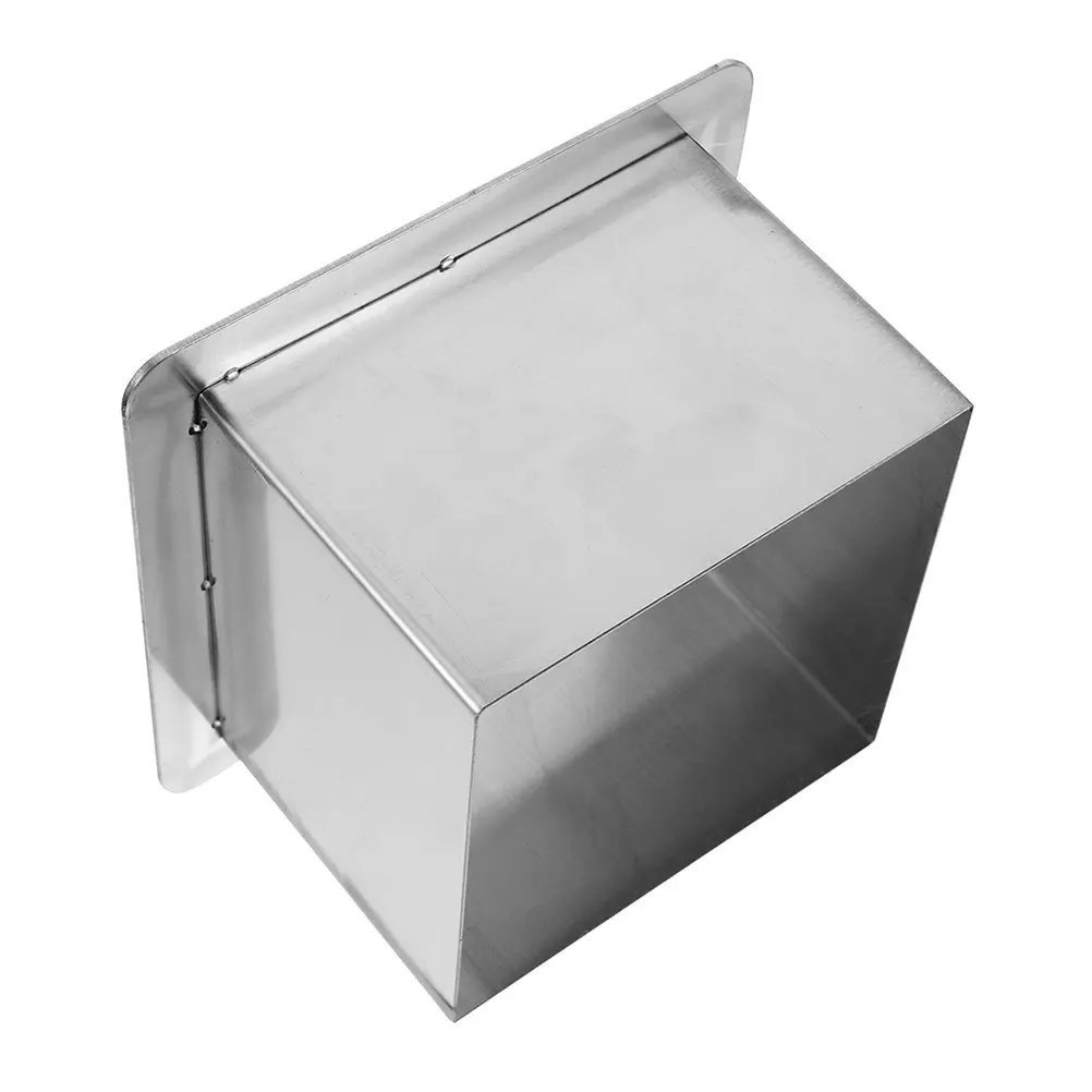 Metal Square Counter Grommet Stainless Steel Trash Chute for Kitchen Countertop Built-in Installation High Precision Strong view 2