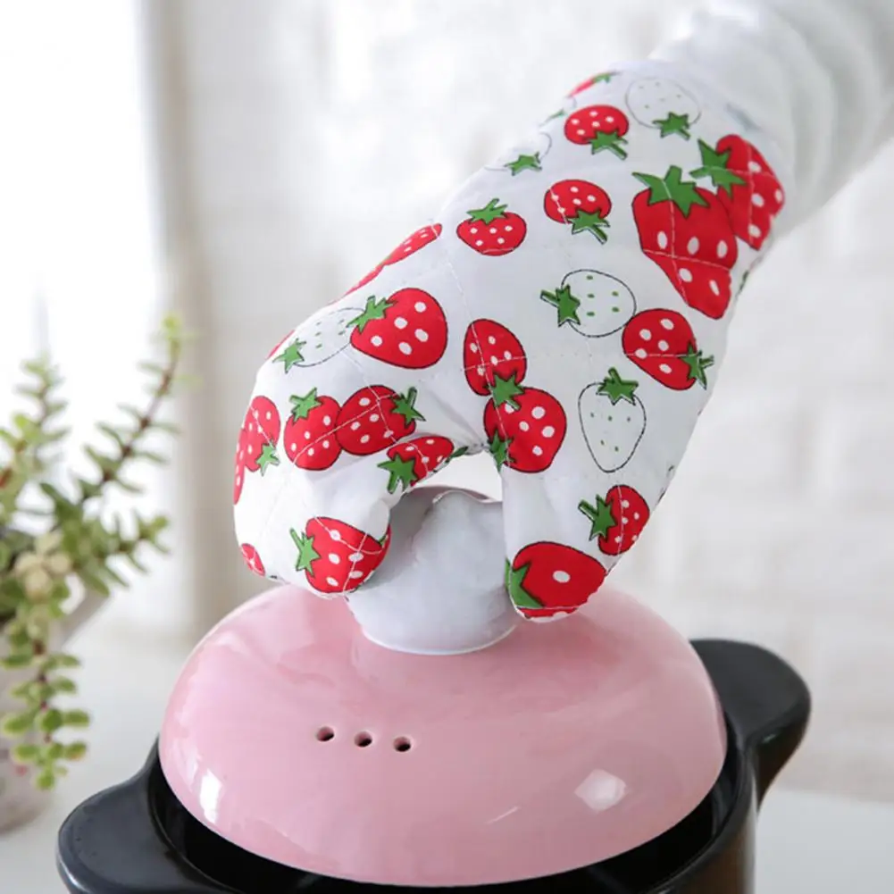 Washable for Home Thick Cotton Pot Holders Oven Gloves Random Colors 1Pc Soft Machine Cotton Lining for Home