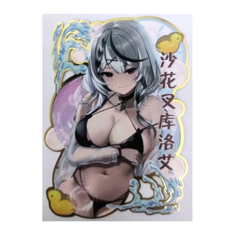 Anime Goddess Story Rare Metal Refractive Flash Cards Jingliu Lisa Yor Forger Toys for boys Collectible Cards Birthday Gifts