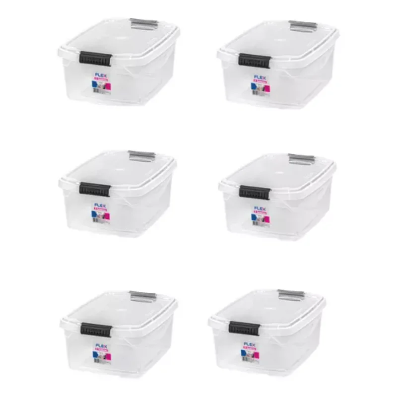 

6 Boxes Organizer Transparent 6l C/lid- Boxes, Boxes and Baskets Decorative Boxes