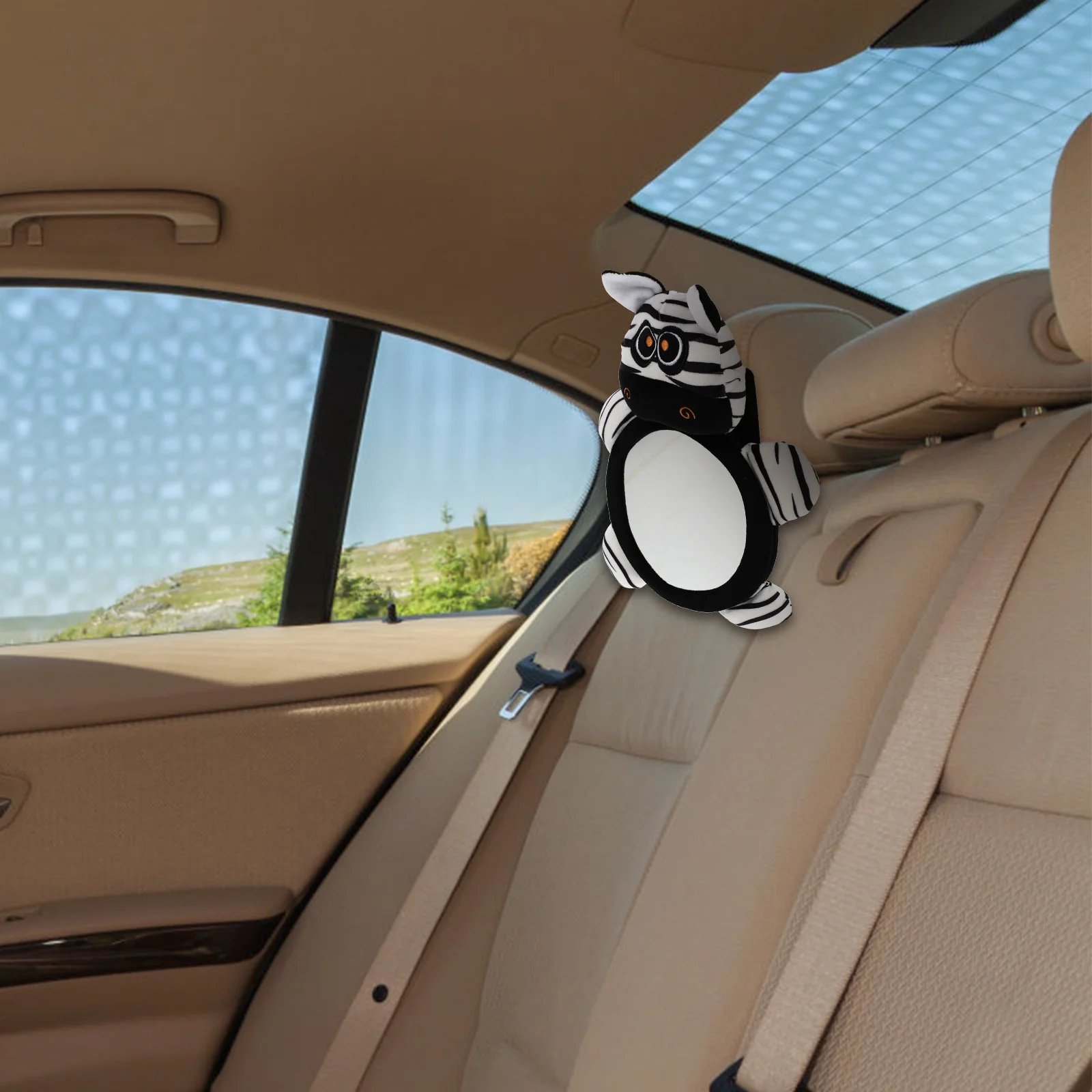 مرآة مراقبة عالية الجودة ومتينة وعملية وسهلة التركيب، تصميم جميل يشبه الأطفال، رؤية واضحة لسلامة الرضع #3