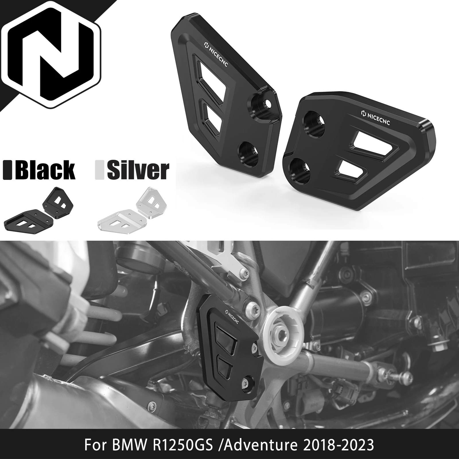 

For BMW R1250GS /Adventure 2018-2023 NICECNC Rear Brake Master Cylinder Guard R 1250 GS /Adventure 2023 2022 2021 2020 2019