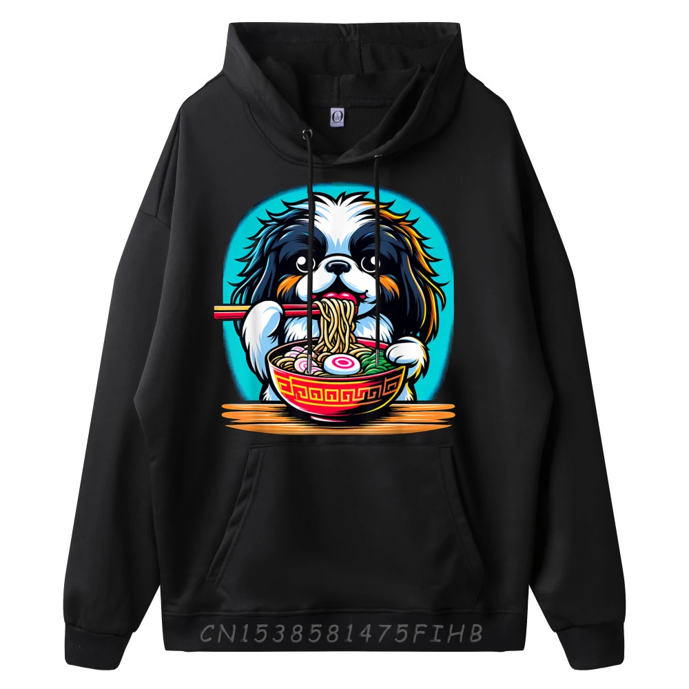 Kawaii Japanese Chin Dog Ramen Free Shippping Items Lowest Prices Couples Summer Funny Hoodie Normal