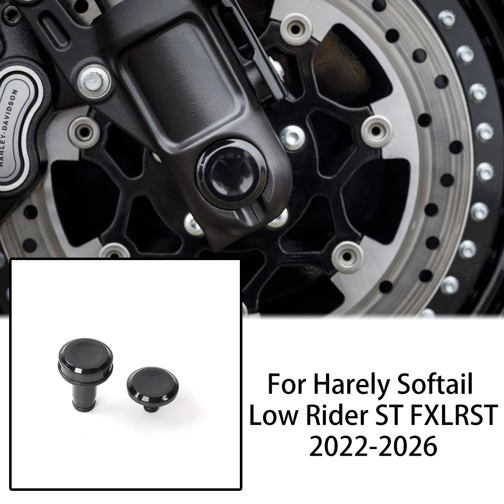 

Декоративные заглушки для гаек передней оси мотоцикла Harley Softail Low Rider ST FXLRST 2022-2026, защитные аксессуары