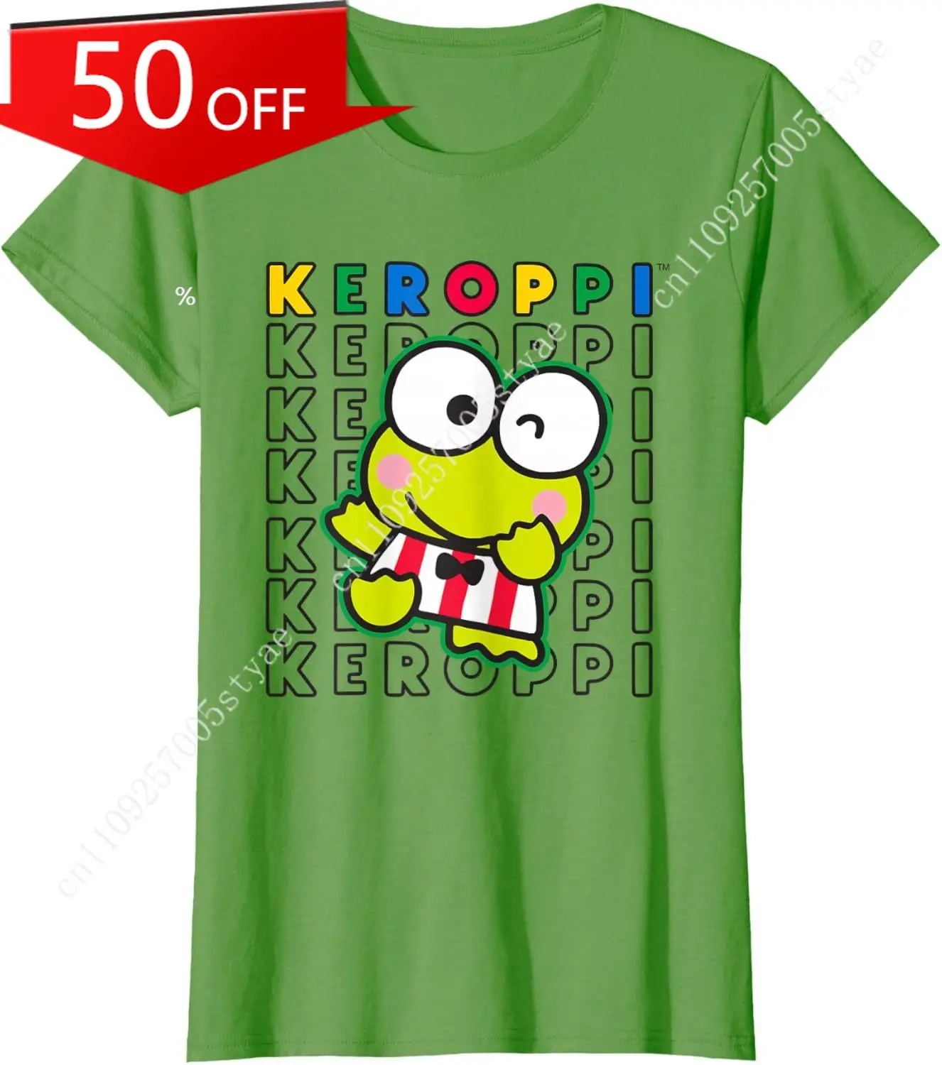 

Sanrio Keroppi Colorblock Name T-Shirt