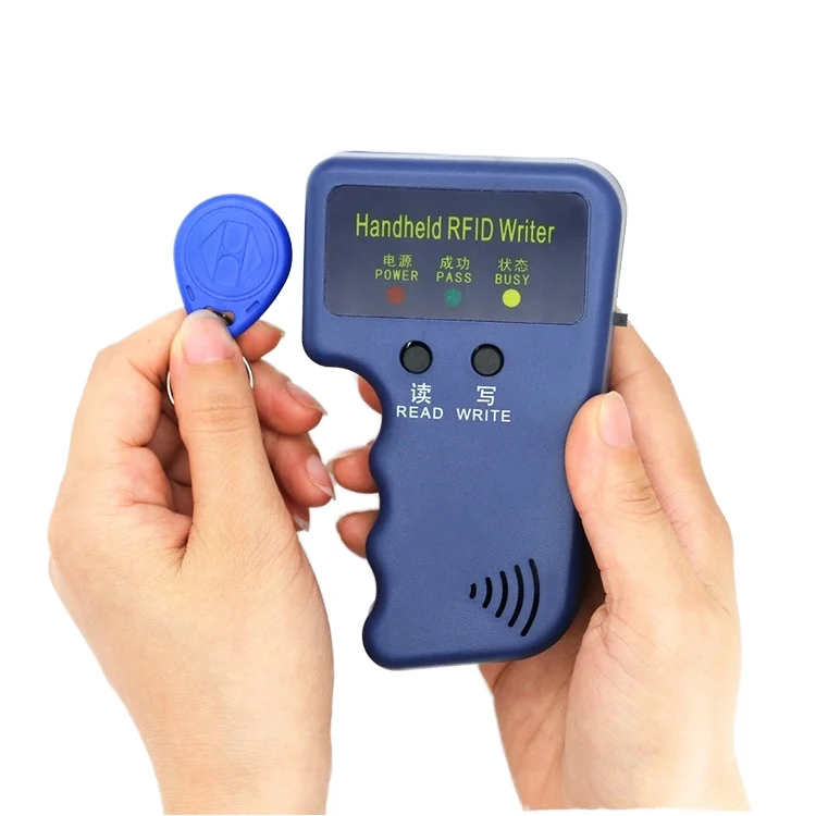 Automatischer Hand-RFID-Schreiber, 125 kHz, Kartenleser, Duplikator, Großhandel mit Kunststoff-ID-Kartenleser mit festem Code