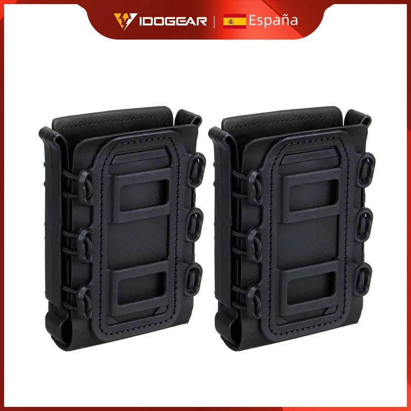 IDOGEAR Portacaricatori 5.56mm e 7.62mm, Tasche Universali Molle Softshell per M4 AR15 M16 AK, 2 Pezzi 3516