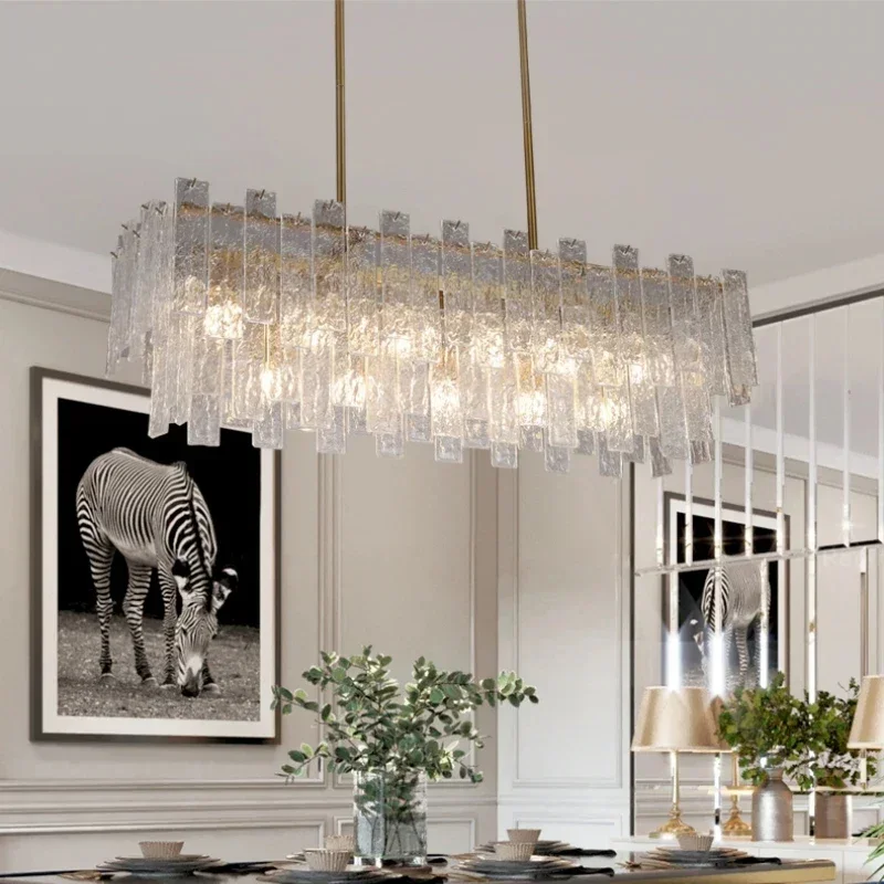 Nordic Luxury Crystal Chandelier Postmodern LED Pendant Lights For Living Dining Room Bedroom Hotel Home Decor Hanging Lamp