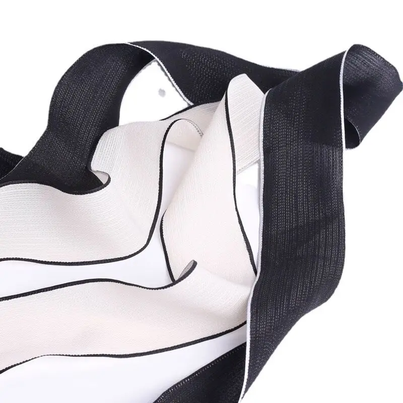 

10 Yards 100 Yards /40mm Black/Off white vertical ribbon DIY handmade materials Bow headwear Hair bow crafts clothing materials