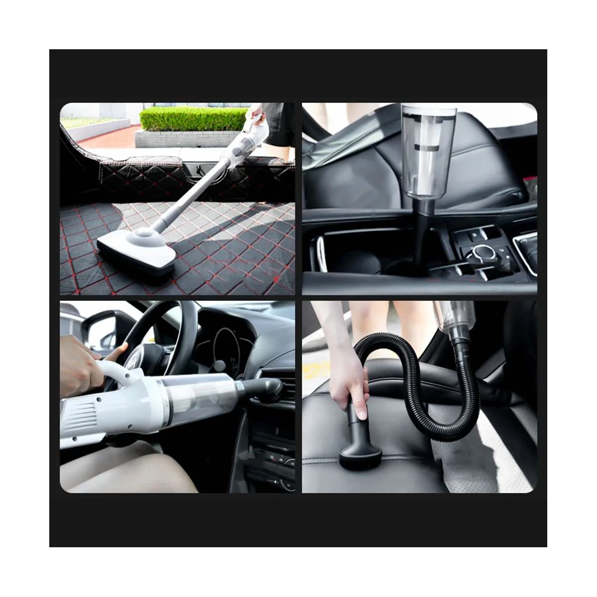 Aspirador de carro sem fio, Sucção forte, Aspirador portátil, Dupla utilização portátil para carro, casa, desktop, 7000PA