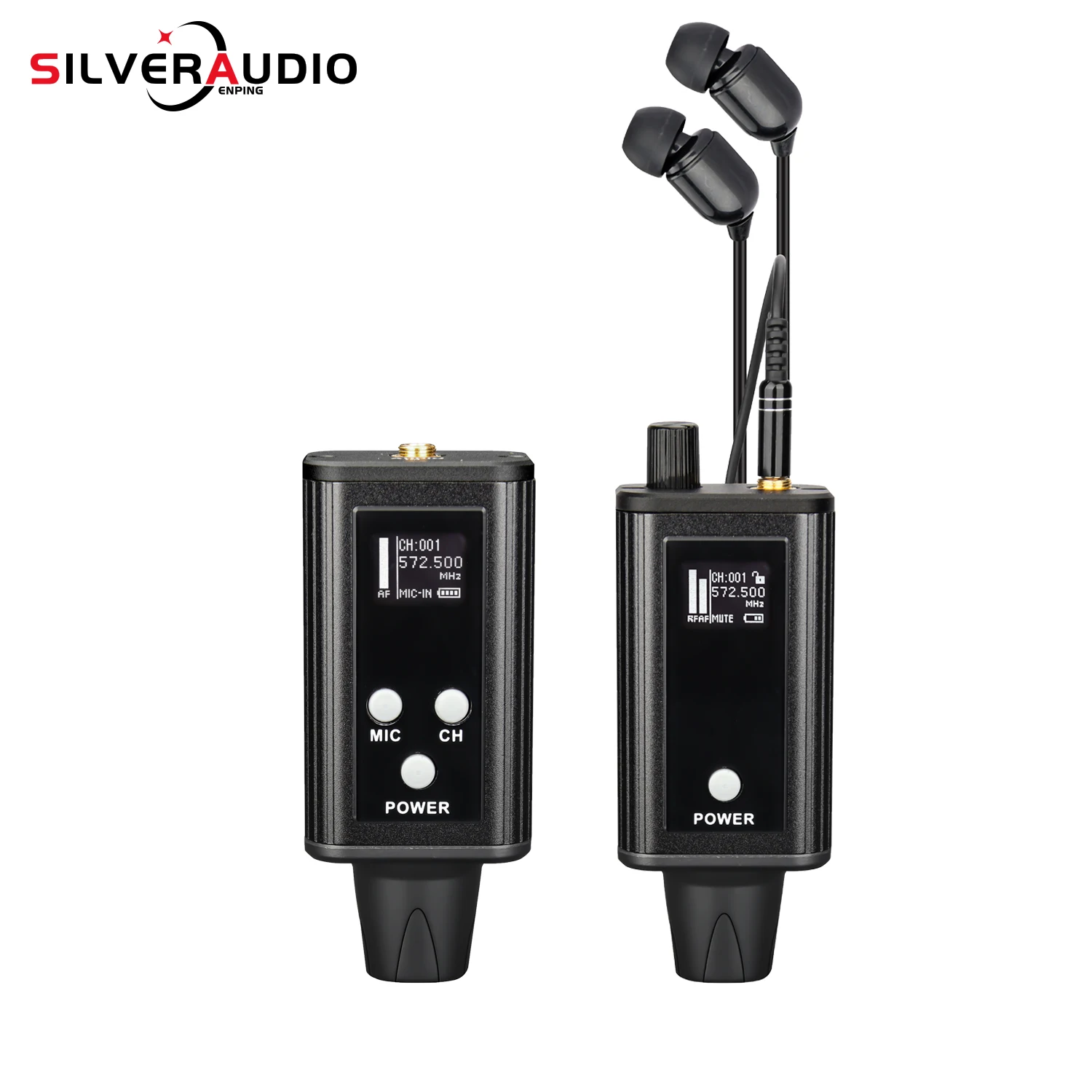 Système de surveillance intra-auriculaire à bande UHF, transmission sans fil, transmetteur, récepteur, système en temps réel, microphone de conférence, karaoké