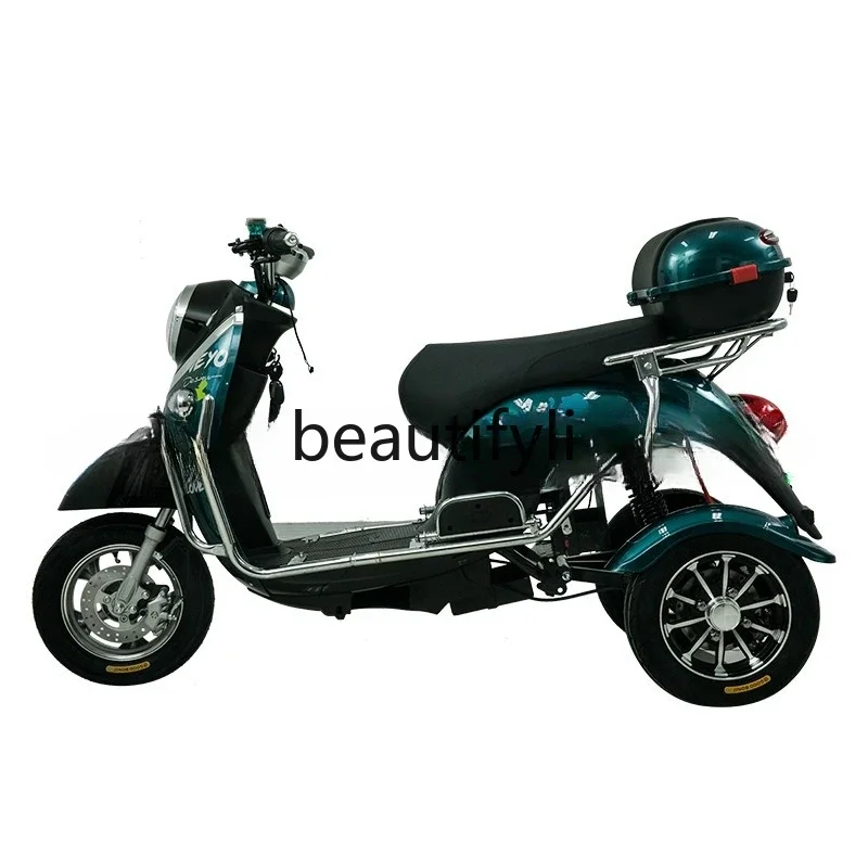 A61 Three-wheel Electric Bicycle for Men and Women, Electric Scooter for Home Use, Elderly Mobility Vehicle