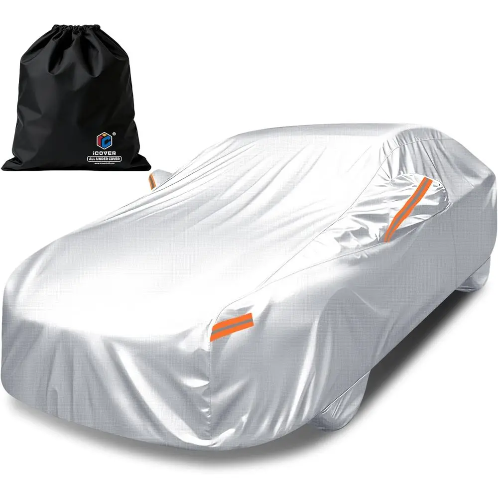

All-Weather Waterproof Car Cover for Toyota Camry, Outdoor Full Cover with Detachable Tire Covers, UV & Snow Protection Sedan Co
