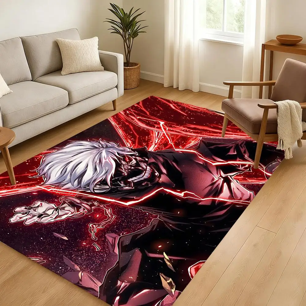 Tokyo Ghoul Floor Mat Soft Thickened Absorbent Non-Slip Bedroom Living Room Door Mat Home Decor Flannel Rugs