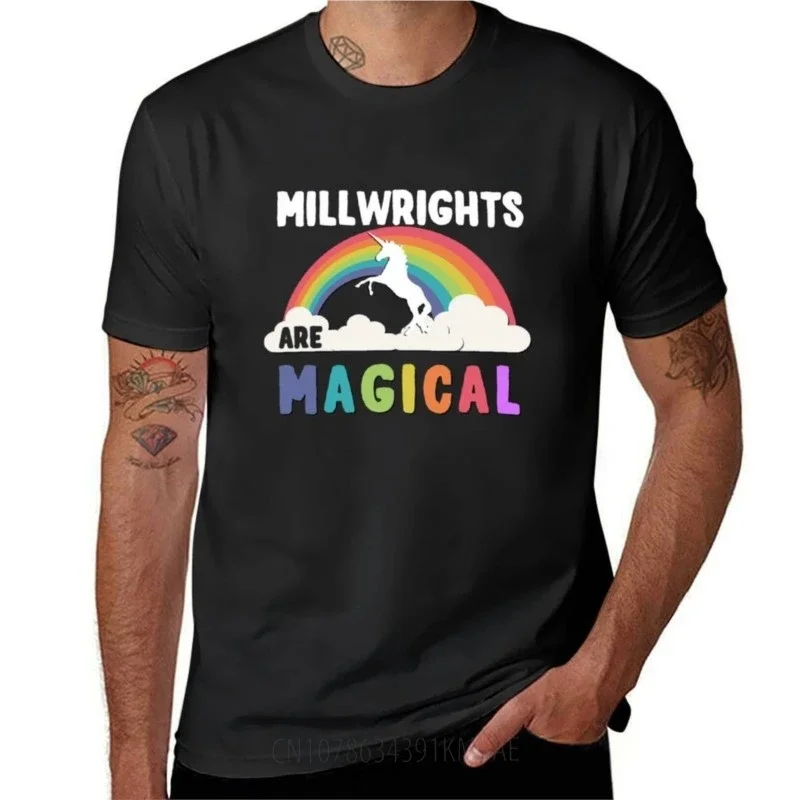 Millwrights Are Magical T-Shirt customs graphics animal prinfor boys fruit of the loom mens t shirts