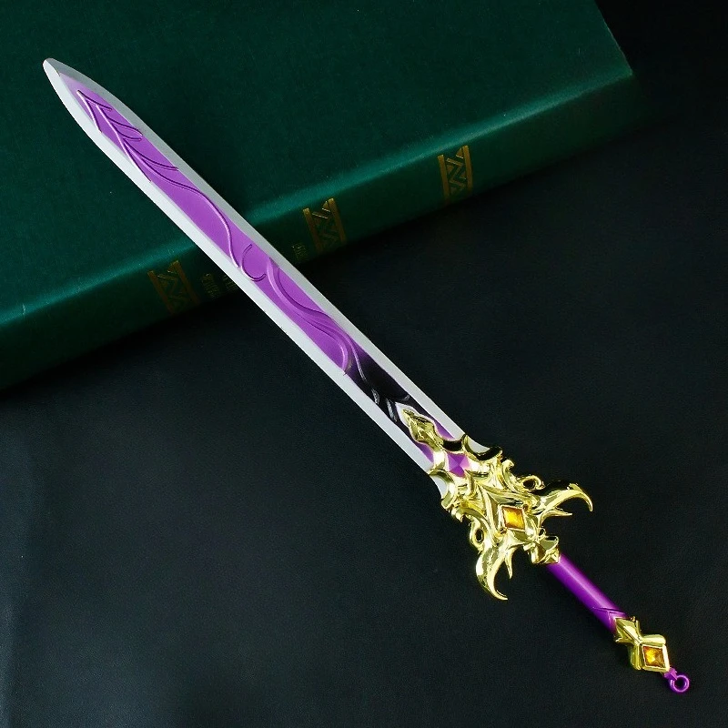 30 CM Game Peripherals Zichen Gilded Sword Metal Craft Weapons Model Collectible Desk Ornaments Creative Birthday Gifts Toy