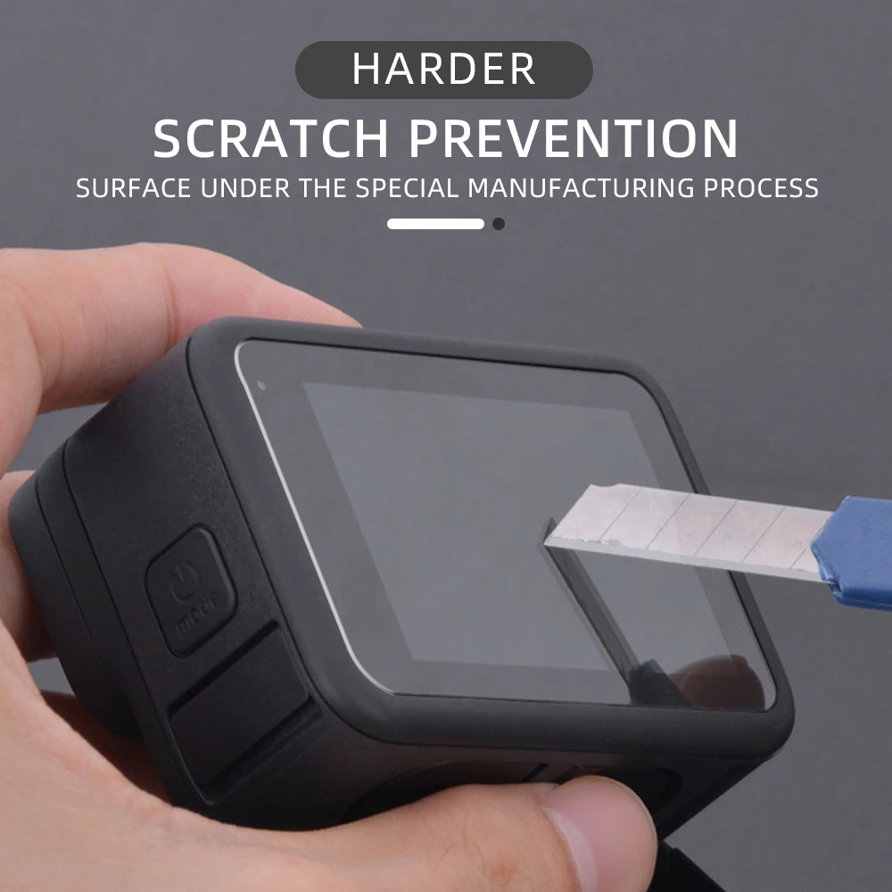 For Go Pro Hero 9/10/11 Sport Camera Accessories Temepered Glass Screen Protector Clear Anti Scratch Protective Films