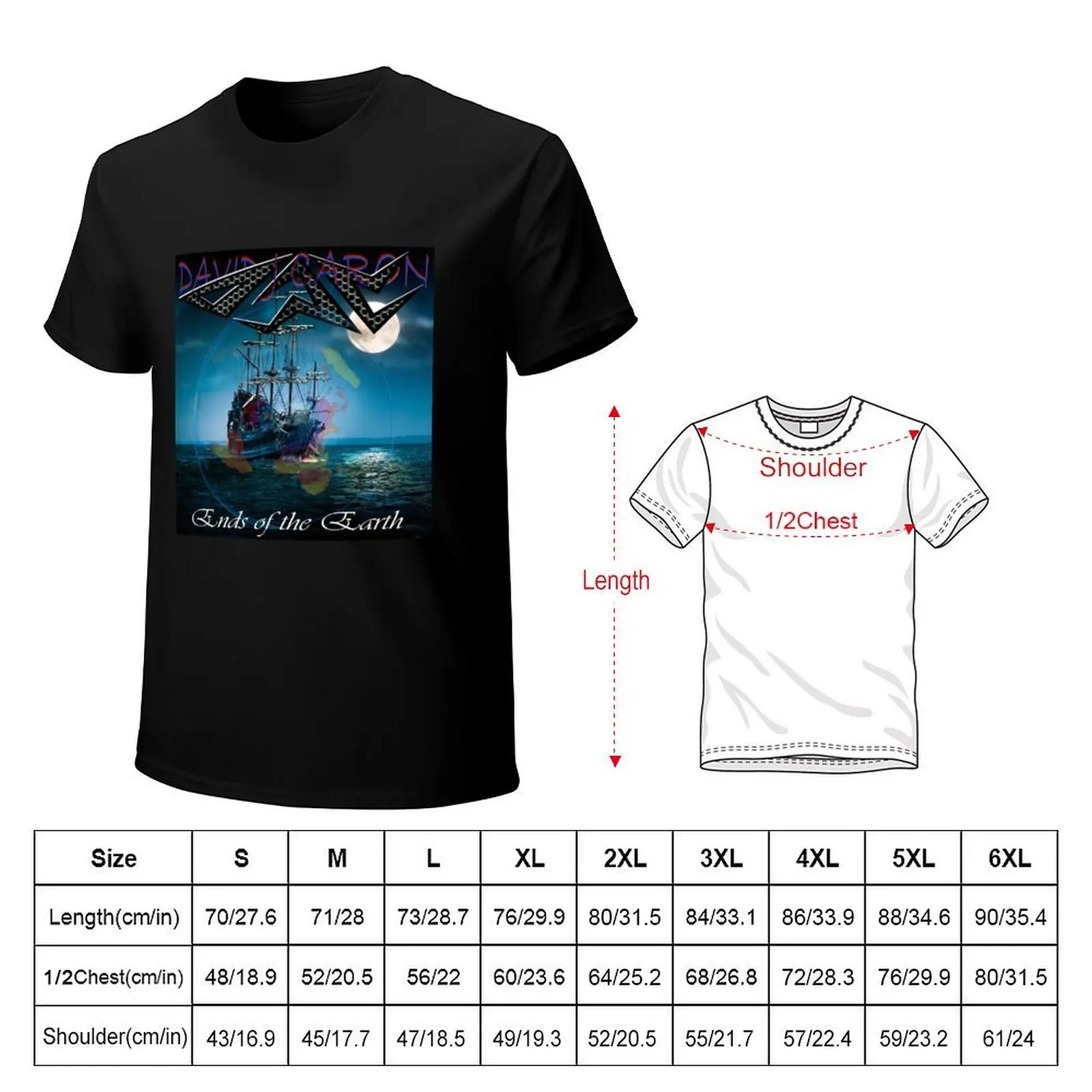 Djc-Ends of the Earth 2 T-Shirt Big and Tall Crew Neck Tee
