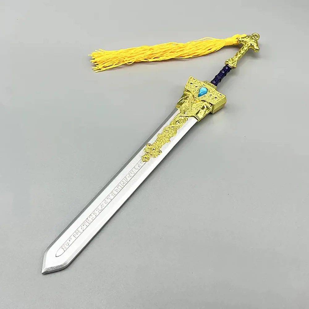 21 cm Royal Greatsword Schlüsselanhänger, Spielwaren, Ganzmetall-Waffenmodell, Schlüsselanhänger, Heimdekoration, Basteln, Geschenksammlung, Zubehör