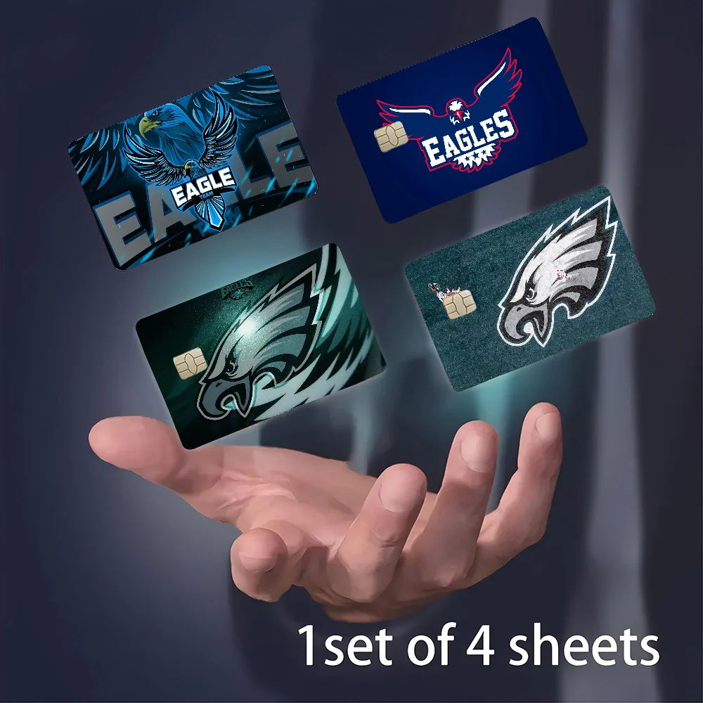 غطاء جلدي لفرقة إيجلز أنمي لبطاقة الائتمان وبطاقة الخصم البنك الأمامية #1