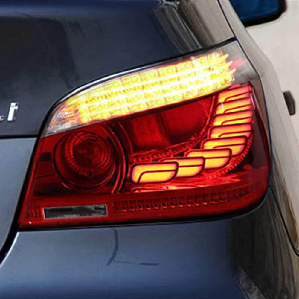 

For BMW 5 Series E60 520 523 525 2003-2010 Car Back Lamp Assembly Upgrade Startup Effect LED Dragon Scale Accessories Taillights
